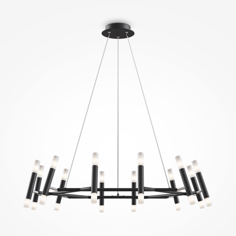Подвесная люстра Maytoni Vigo MOD031PL-24B черный, диаметр 99.5 см