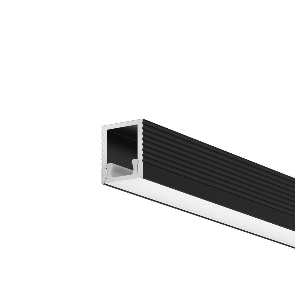 Алюминиевый профиль накладной 8x9 (Черный, 2 м), ALM-0809-B-2M 631002, 200*1*1 см, Maytoni  631002, Черный