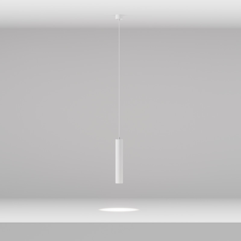 Подвесной светильник  5,2*30 см, LED 12W, 4000К, Белый Maytoni Focus LED P072PL-L12W4K-1