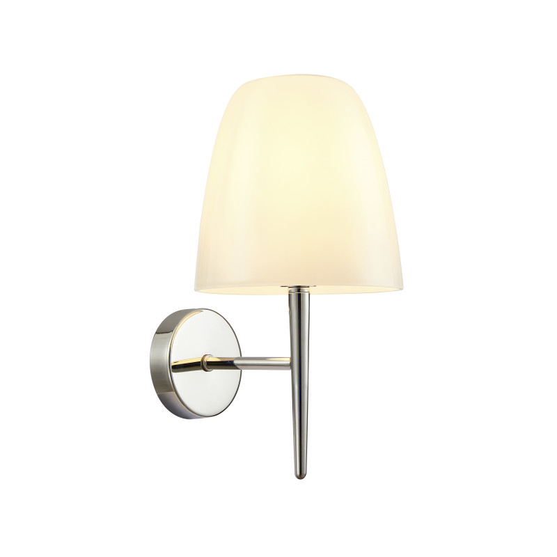 Бра Favourite Seta 2961-1W, D180*W220*H335, латуни, плафон из стекла цвета опала