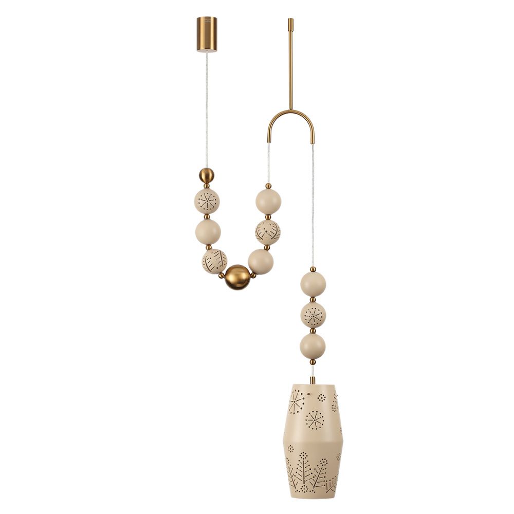 Светильник 60 см, Odeon Light 5444/1B, бежевый-бронза