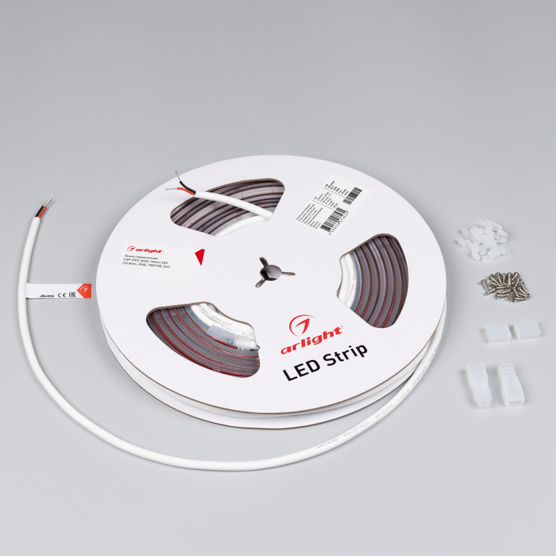 Лента герметичная CSP-PFS-X320-10mm 24V Warm2700 (10 W/m, IP68, TWP100, 5m), Arlight 045053. Цена указана за 5 метров. Продается кратно 5 метрам.