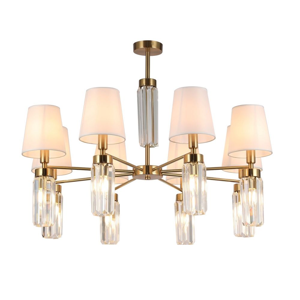 Люстра 70*70*68 см, 12*E14 Gerhort G11103/12BRS CL WT, Бронза;Прозрачный