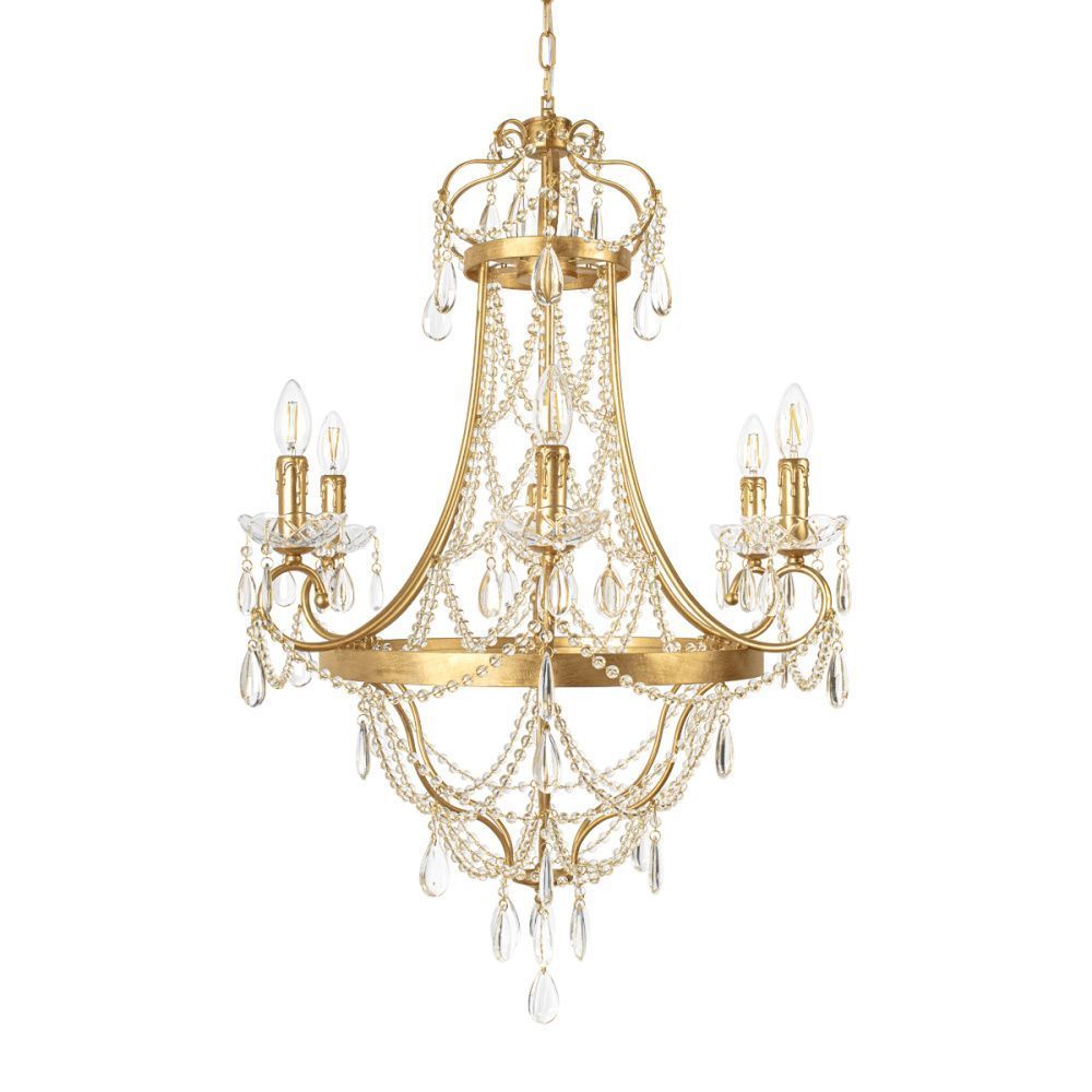 Подвесная люстра 64 см, Loft IT Foil 10430/6, золото