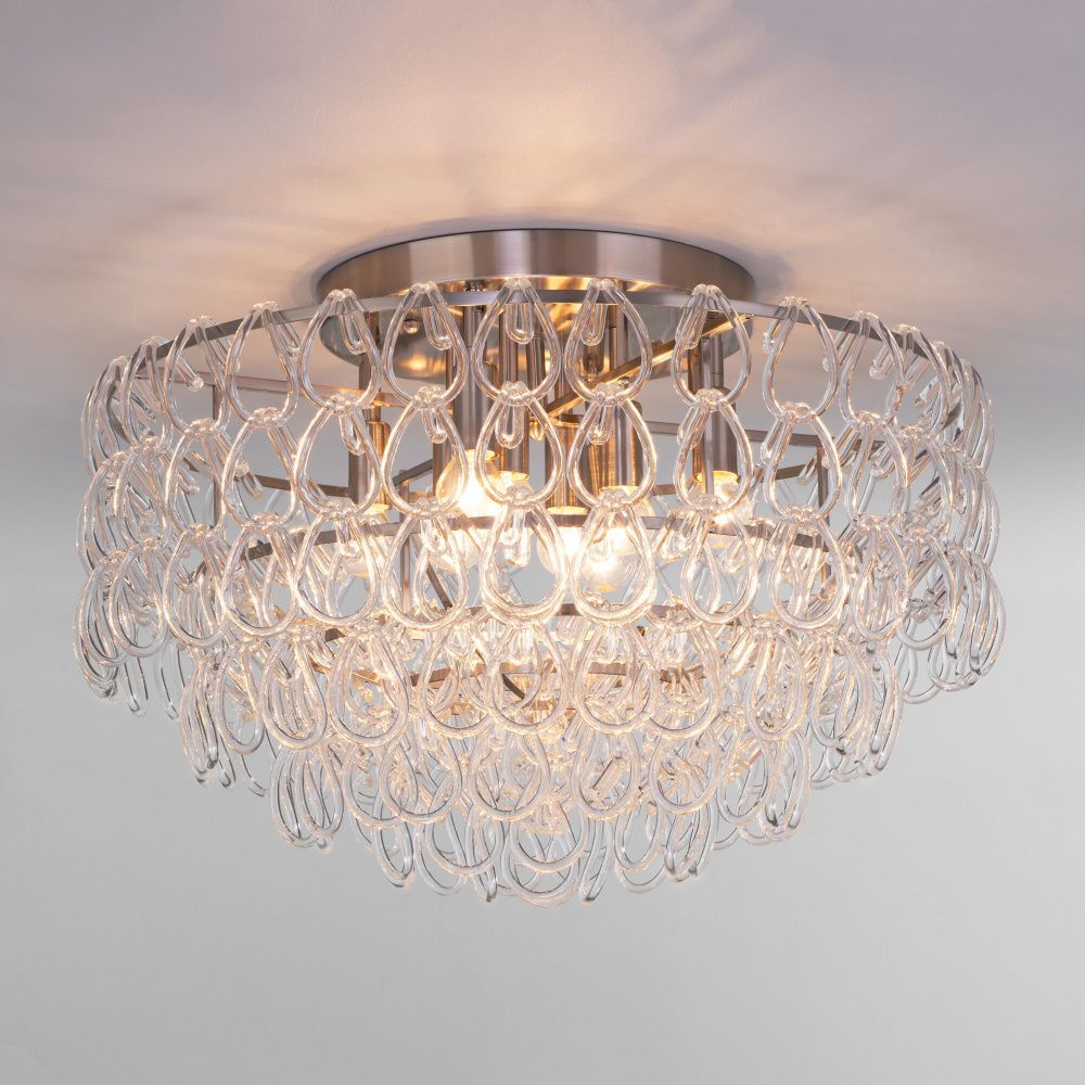 Светильник 60*60*40 см, 8*E14*40W, Bogate's Cappio 380/8, никель, a070615