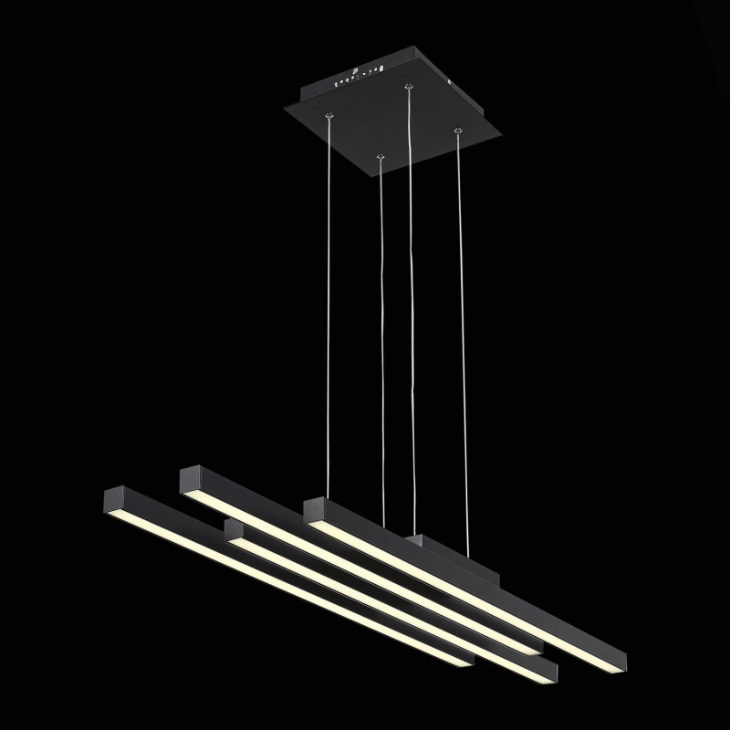 Люстра подвесная 100*28 см, 38W, 3000K/4000K/6000K ST LUCE SAMENTO SL933.403.04 Черный
