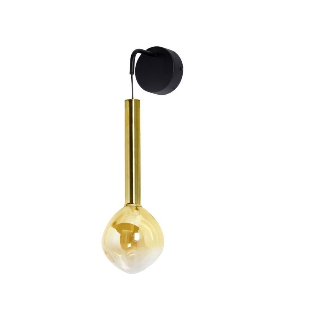 Бра 47 см, 4W, 3000K, Aployt Wisia APL.058.01.04, черный-янтарный