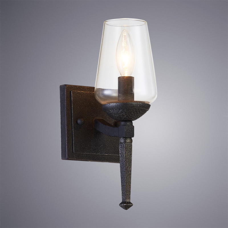 Настенный светильник Arte Lamp A1722AP-1BA черный