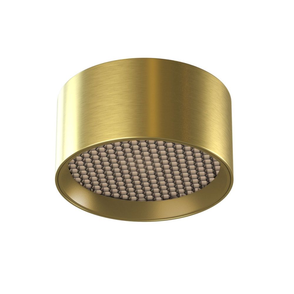 Накладной светильник 8 см, 7W, 4000K, Maytoni Glare C122CL-L7-4K-BS, латунь