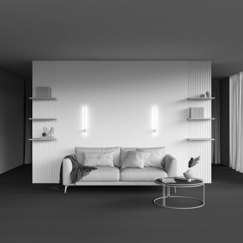 Бра 62,3*7*3 см, LED, 6W, 3000К, Maytoni Technical Pars C070WL-L6W3K белый