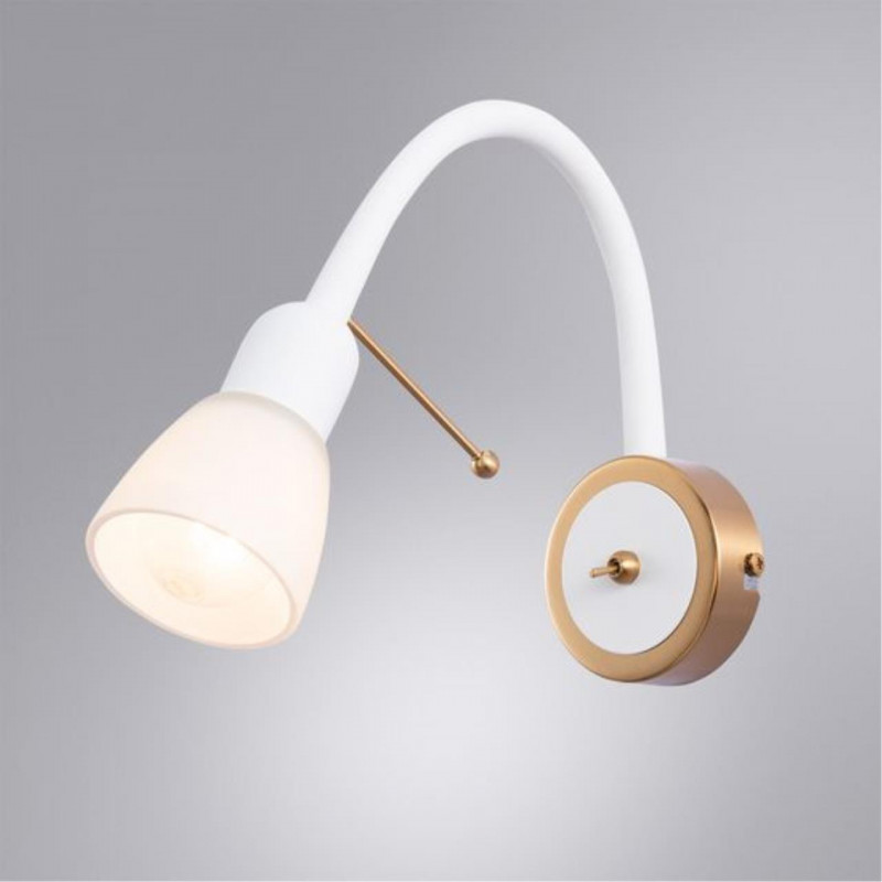 Бра 7*9*25 см, 1*E14 белый Arte Lamp Lettura A7009AP-1WH