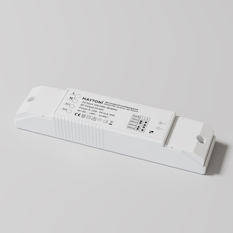 Блок питания 13*3*2 см, Maytoni Technical psl-dl PSL-DL40-S-150-300mA белый