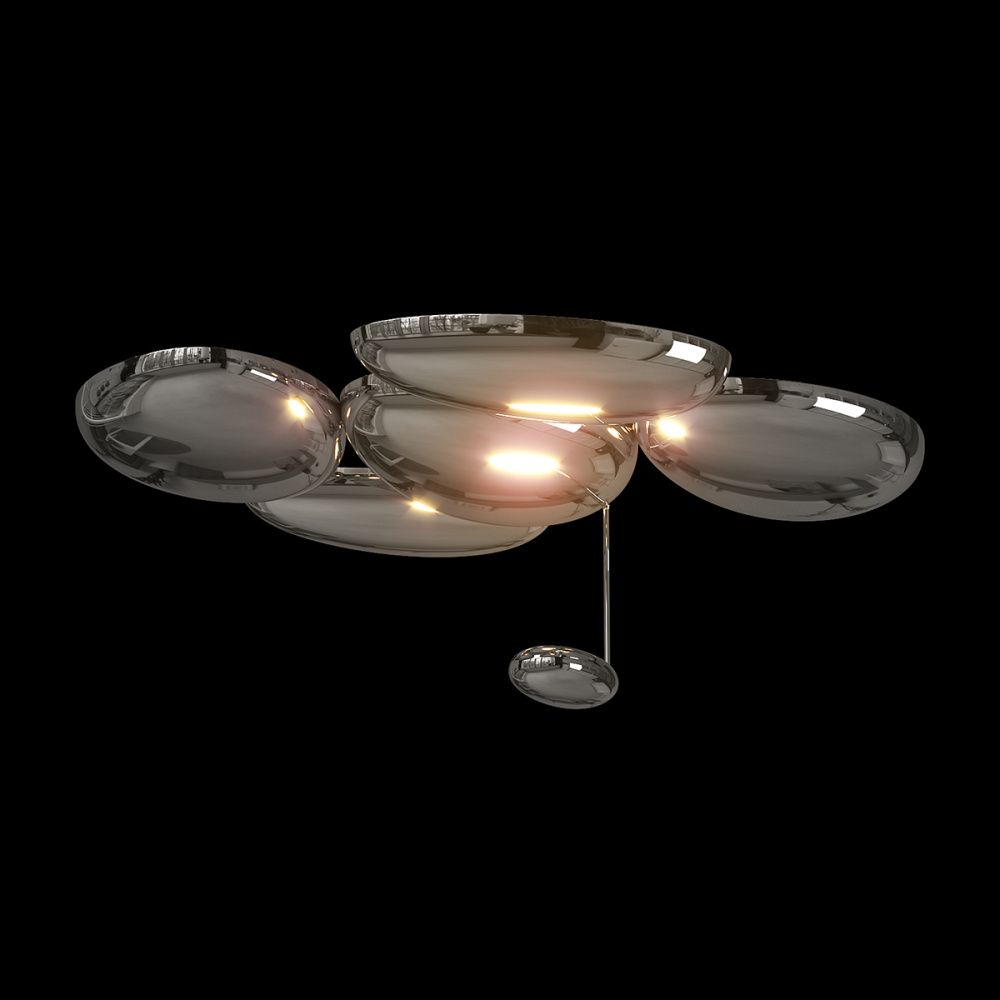 Потолочный светильник 108 см, 7W, 3000K, LOFT IT Skydro 10477S, хром