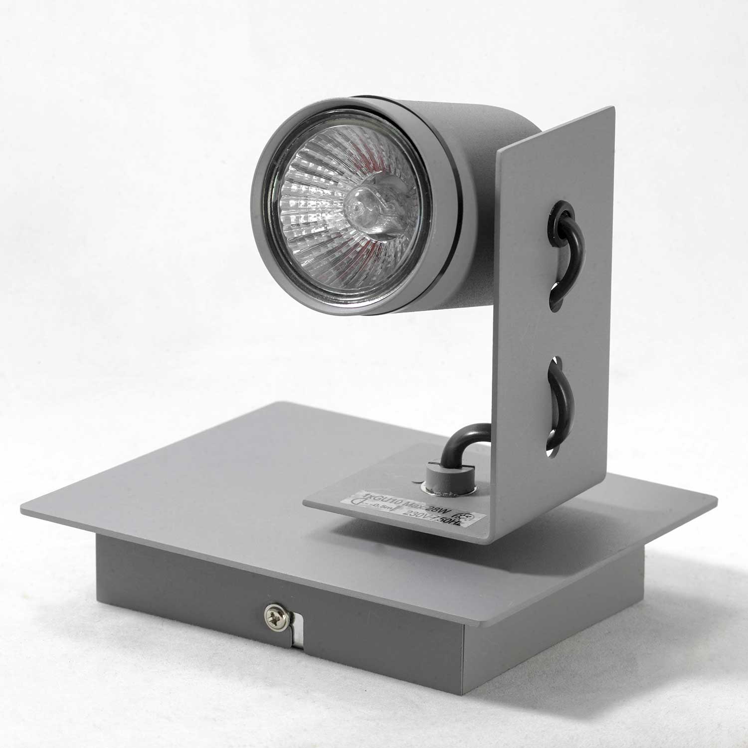 Спотовый светильник 15*12*14 см, 1*GU10*5,5W 4100K Lussole Dillingham GRLSP-8022 серый