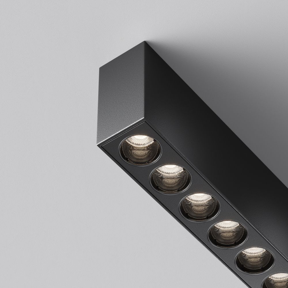 Потолочный светильник 3*5 см, *LED*12W, 0K, Maytoni Points C066CL-12W3-6K-B, Черный