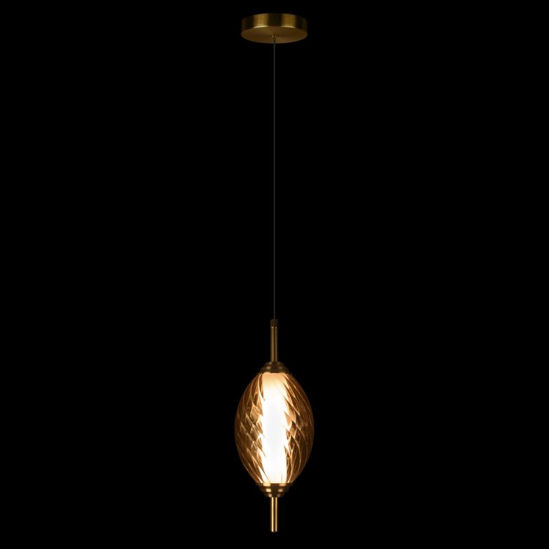 Подвесной светильник *12*-27,5 см, 1*LED*30W, 4000K, LOFT IT Helix 10421/A Amber, бронзовый