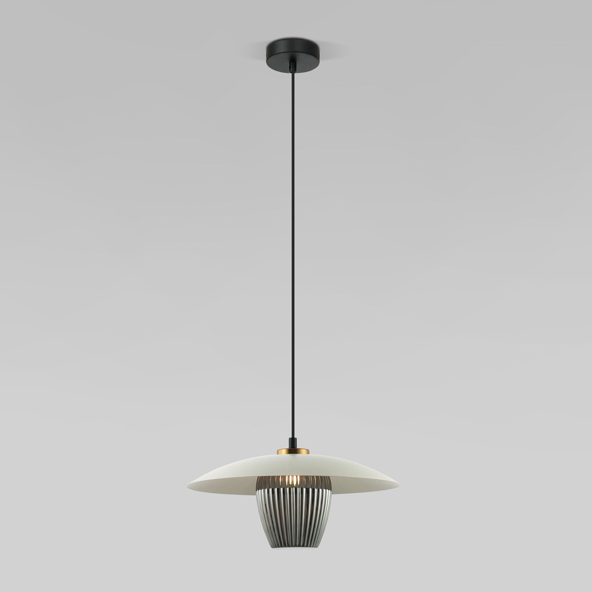 Люстра 35*35*92 см, 1*G9 Eurosvet Kamari 50259/1 белый/дымчатый