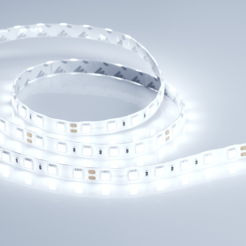 Лента RTW 2-5000SE 24V Cool 2x (5060, 300 LED, LUX) (Arlight, 14.4 Вт/м, IP65) 016847. Цена указана за 5 метров. Продается кратно 5 метрам.