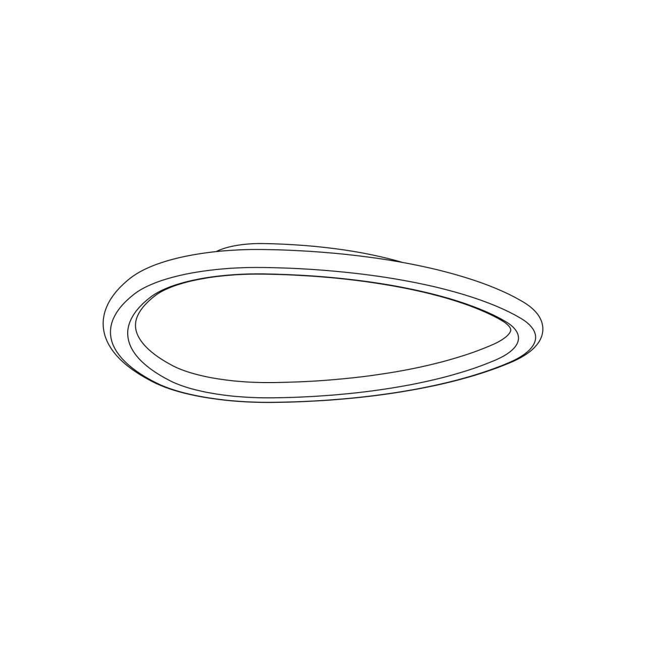 Люстра потолочная 40*4,6 см, LED 55W 3000-5500K Citilux ТRIO CL215B240E белый