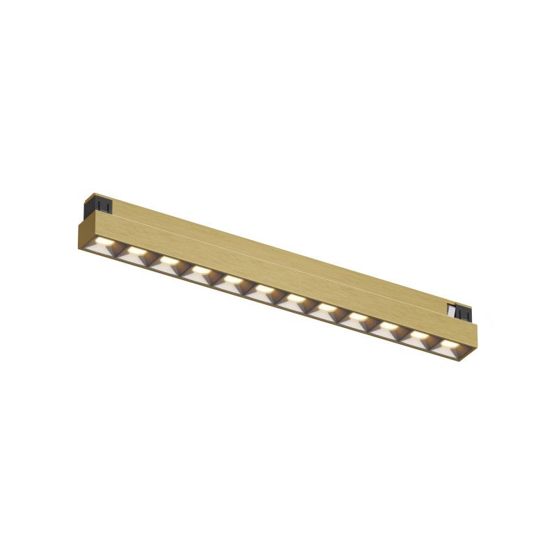 Светильник на шине 23,2*1,9*2,7 см, *LED*910Lm, 3000-4000-6000K, Denkirs Shine Grill Zigbee DK5971-SB, сатинированная латунь
