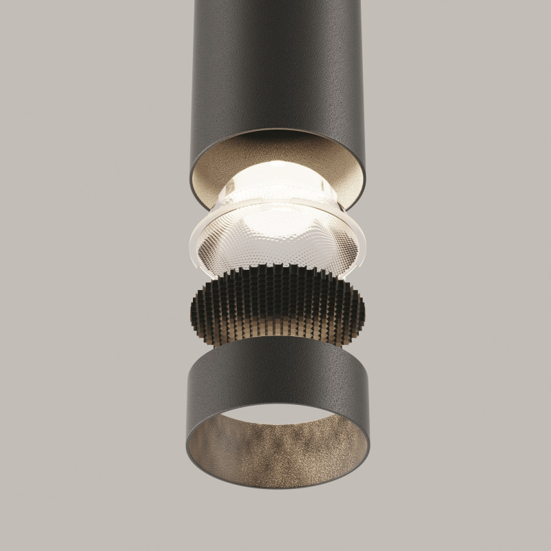 Подвесной светильник  5,2*30 см, LED 12W, 4000К, Черный Maytoni Focus LED P072PL-L12B4K-1