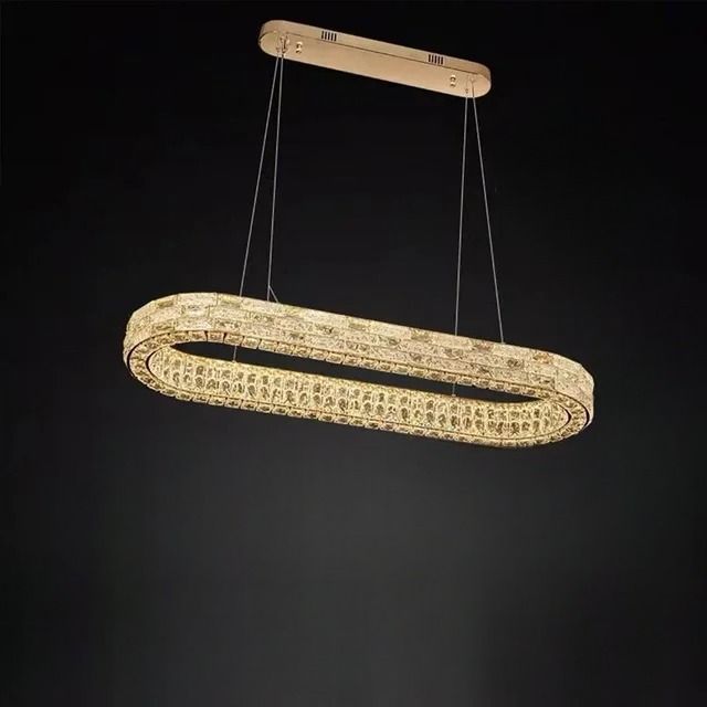 Люстра 8852-1200GD, L1200*300 / H230 LED, 190W, 3000/4000/6000K, Alva Donna,