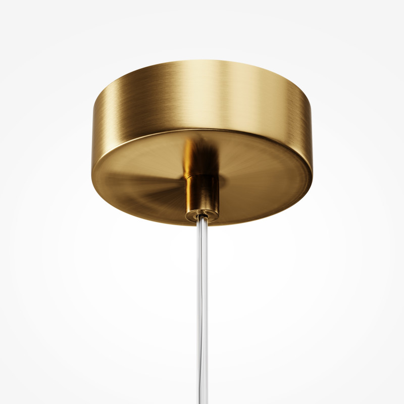 Подвесной светильник 12*12*339 см, LED, 16W, 3000К, Maytoni DROP MOD273PL-L16G3K золотой