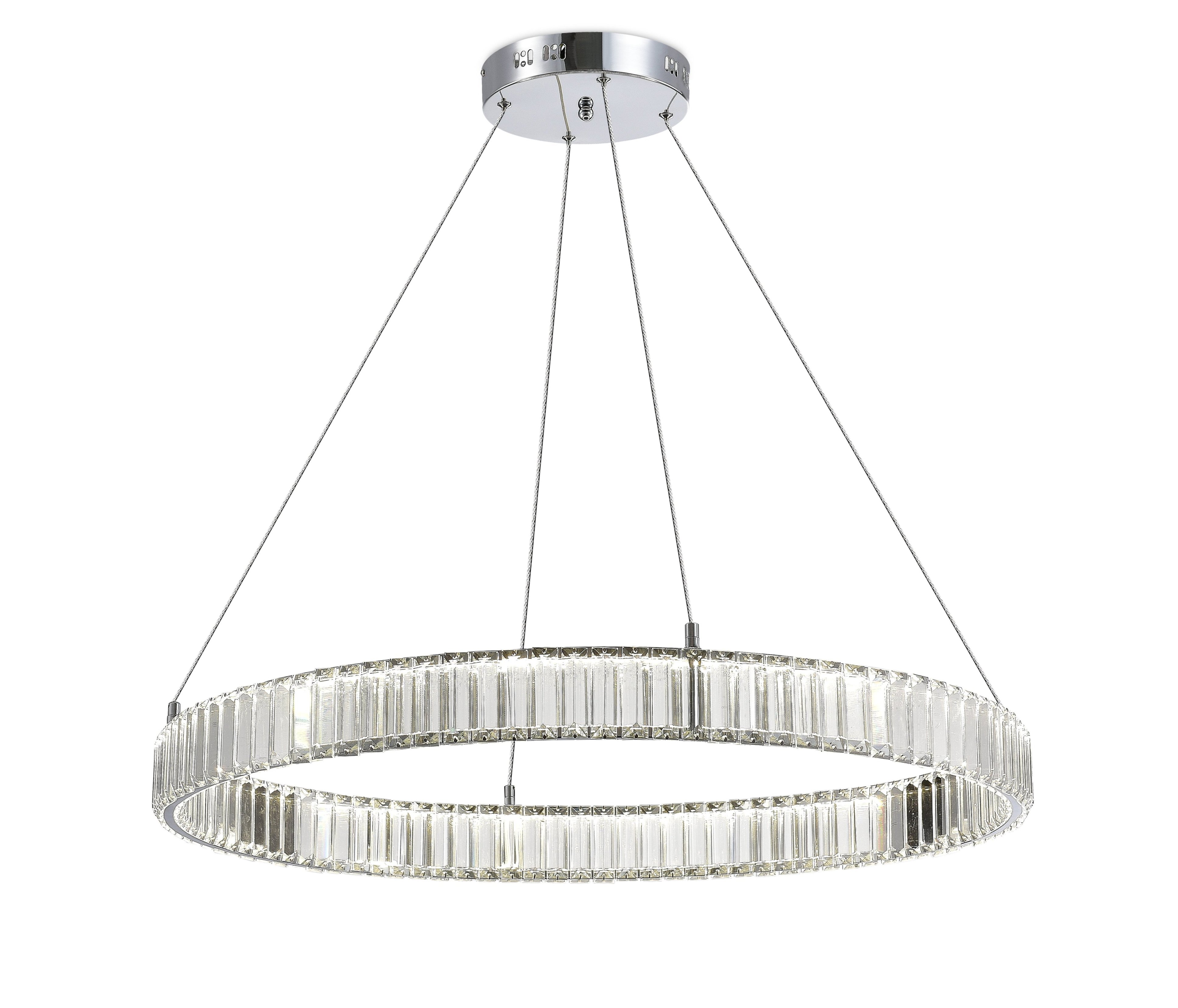 Люстра 800*1200, LED, 48W 4000K NewRgy LED D2107-DW-80 CHROME, Хром