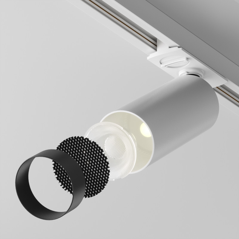 Светильник 16 см, 12W, 3000K, Maytoni Unity Focus LED TR021-1-12W3K-W-D-W, белый, 24°, Dim Triac