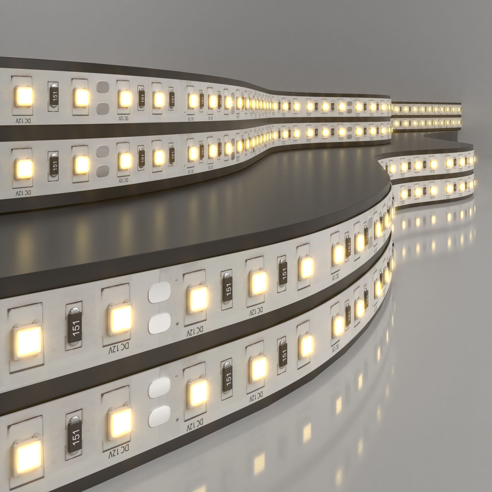 Светодиодная лента Лента светодиодная 12V 14,4W 60Led 5050 IP20 теплый белый, 5м Elektrostandard