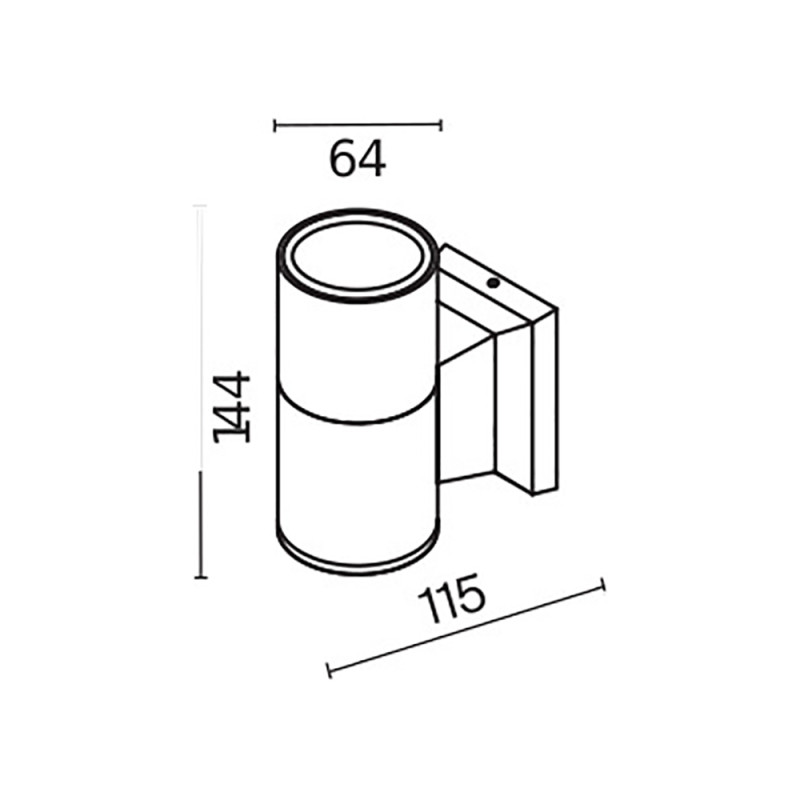 Уличный настенный светильник Maytoni Bowery  O574WL-01B, черный/матовый