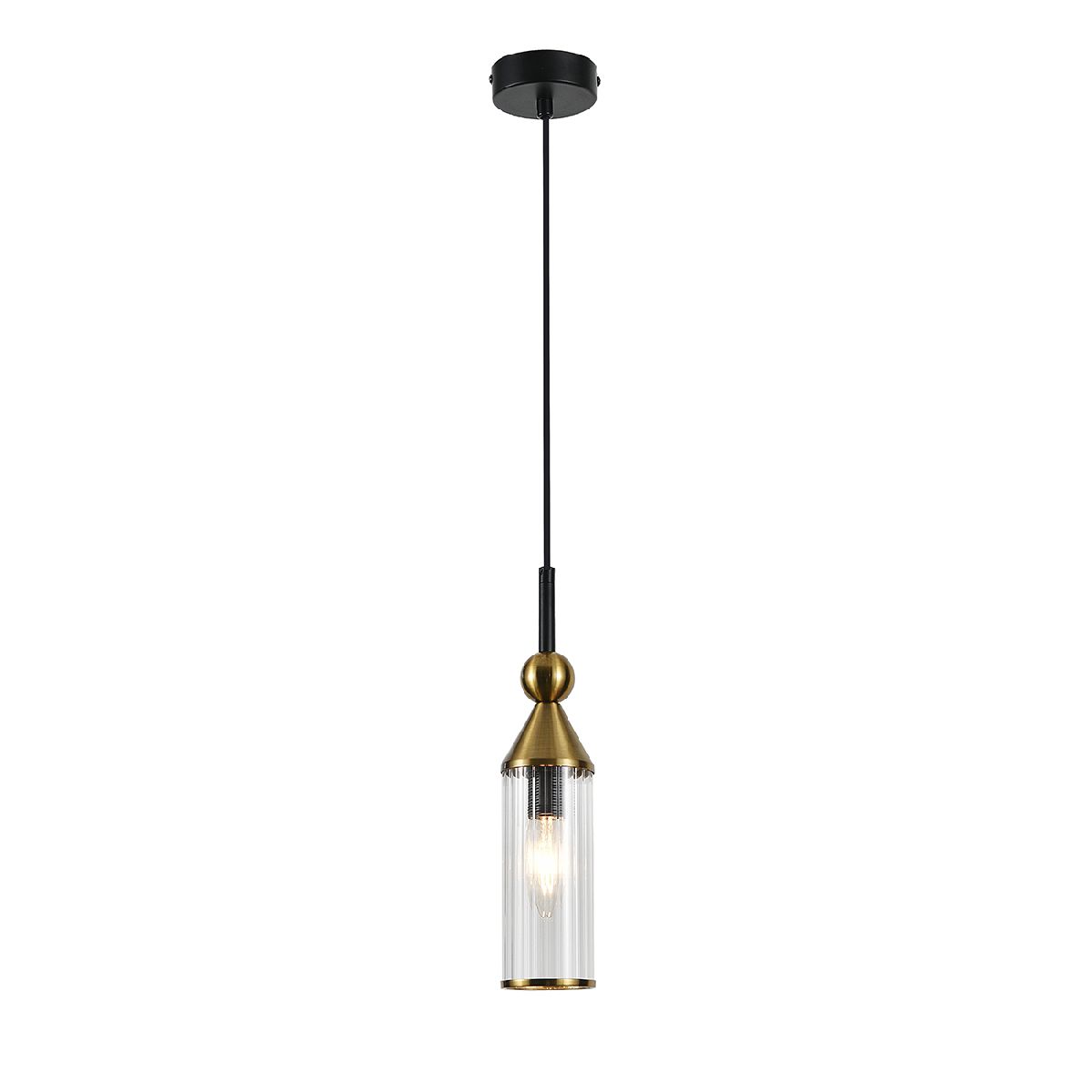 Подвесной светильник 8*8*40-150 см, 1*40W, E14  Indigo Torazzo 13037/1S Black