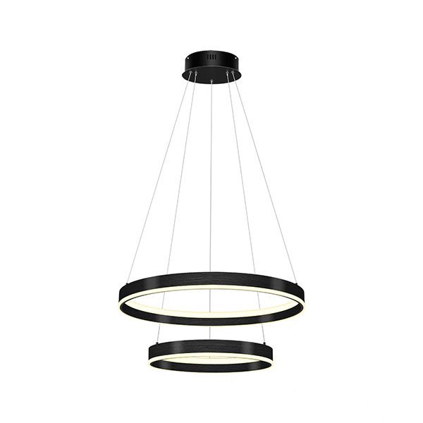 Каскадная люстра 60*120 см, LED, 165W, белый (регулируемый) Lightstar Rotonda 736427, черный