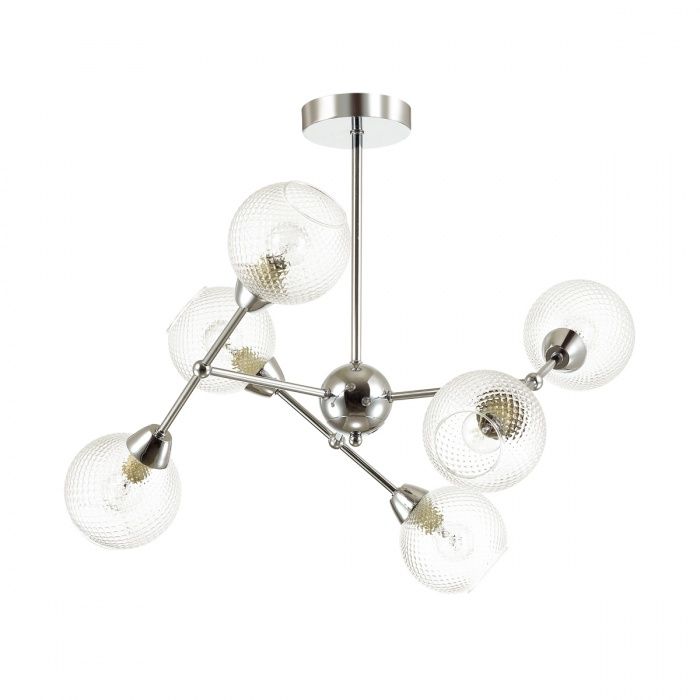 Потолочная люстра Lumion Everly 4438/6C, диаметр 60 см, хром