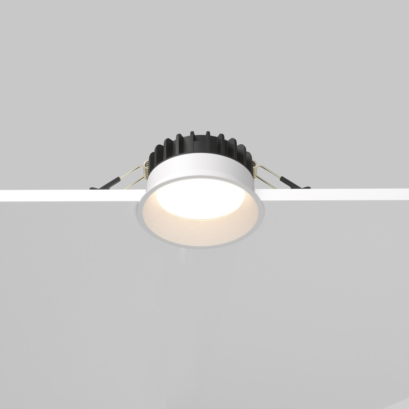Встраиваемый светильник Downlight 9*4,6 см, 8W, 3000-4000-6000K 120° Maytoni Technical Okno DL055-8W3-4-6K-W белый