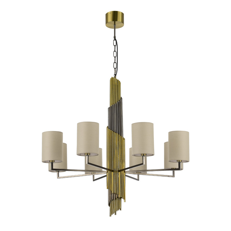 Подвесная люстра 90*80 см, 8*E14, 336W, ST-Luce GLORIA SL1638.303.08 латунный
