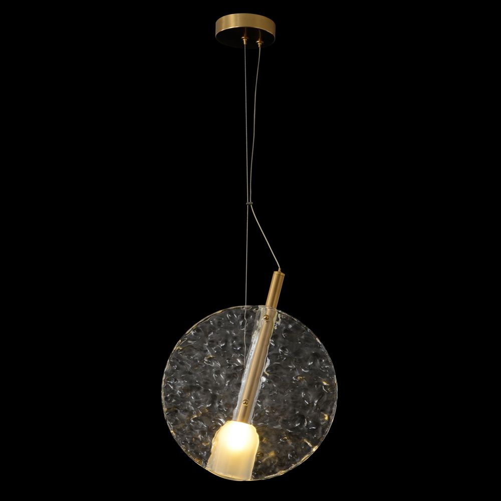 Светильник подвесной *28*32,5-87-212 см, 1*G9*40W, Crystal Lux Frozen FROZEN SP1 BRASS, Латунь