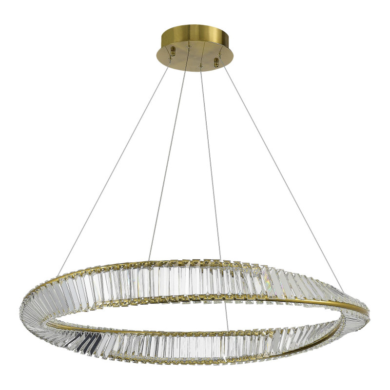 Светильник подвесной 100*200 см, LED*1*58W, 4000K, St Luce Ritorto SL6204.321.01, Латунь