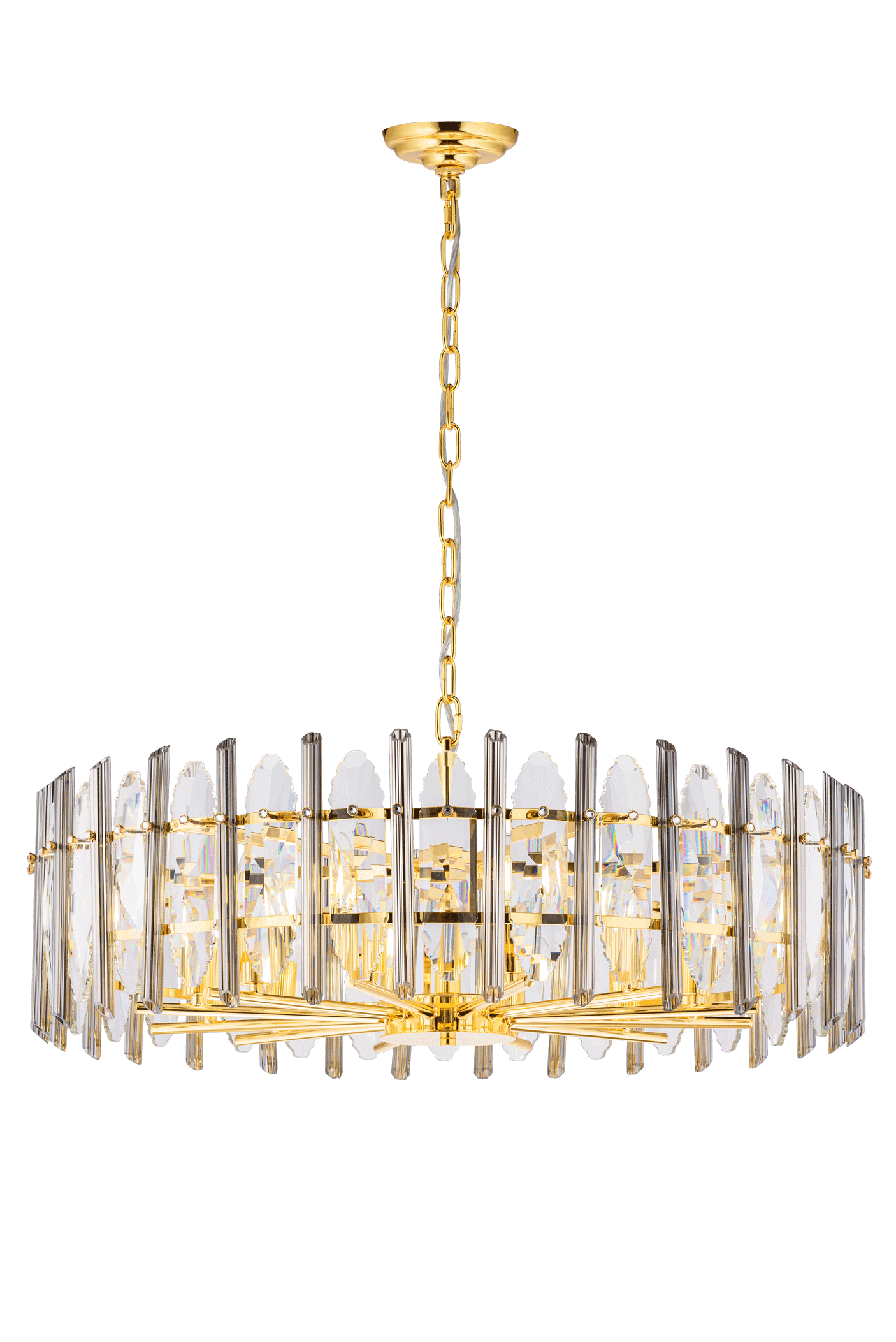 Люстра  800*240-900, 12*E14, 40W NewRgy Cristallo B7-D800 H-GOLD, H-GOLD