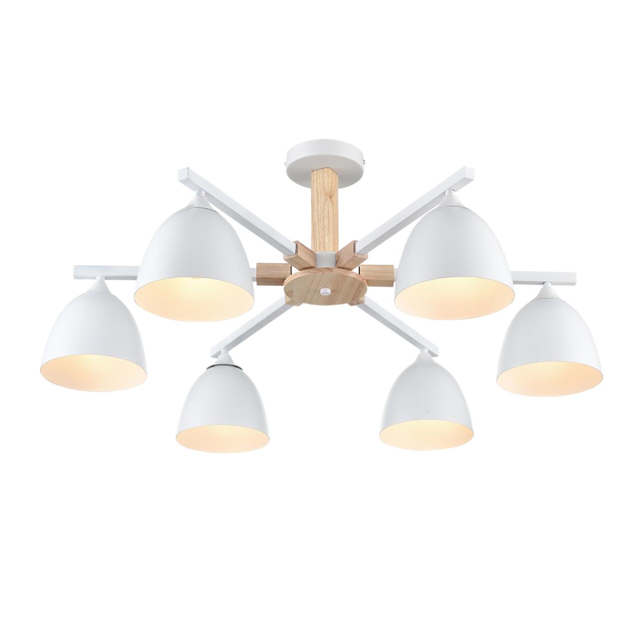 Люстра потолочная 79,5*35 см, 6*E27 Lumion COLANGE 8095/6C белый