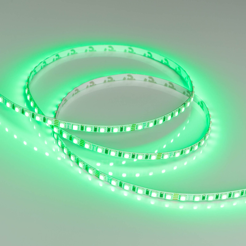 Лента RT-G120-5mm 24V RGB (7.5 W/m, IP20, 3838, 5m) (Arlight, узкая) 036216. Цена указана за 5 метров. Продается кратно 5 метрам.