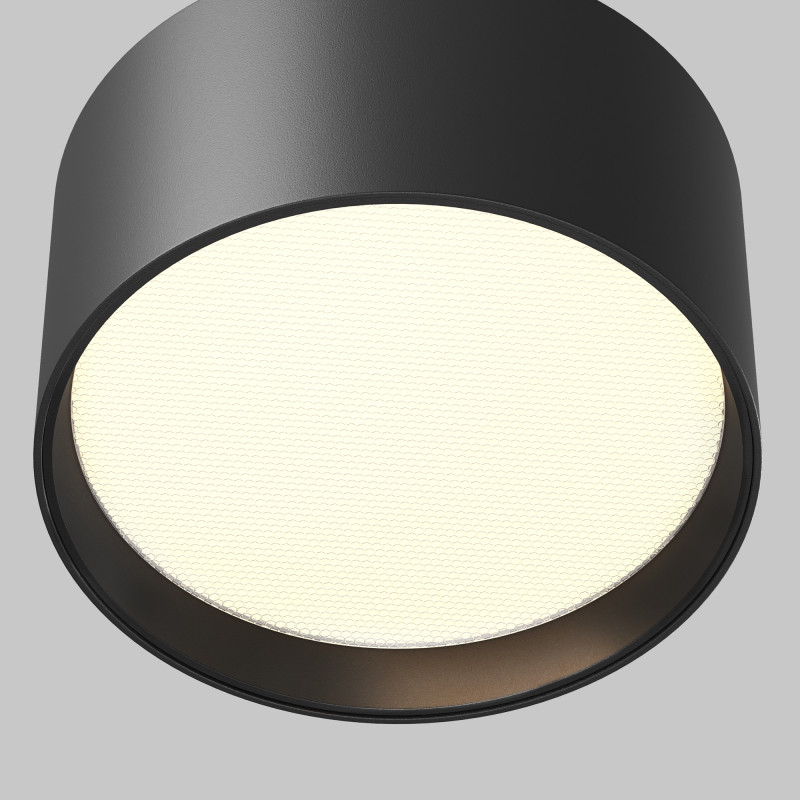 Потолочный светильник 12*6,4 см, LED 12W 3000K Maytoni Technical Ceiling Glare C091CL-12W3K-B черный