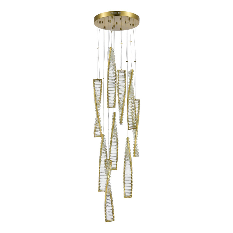 Светильник подвесной 40* см, LED*1*99W, 3000K, St Luce Elica SL6205.303.09, Латунь