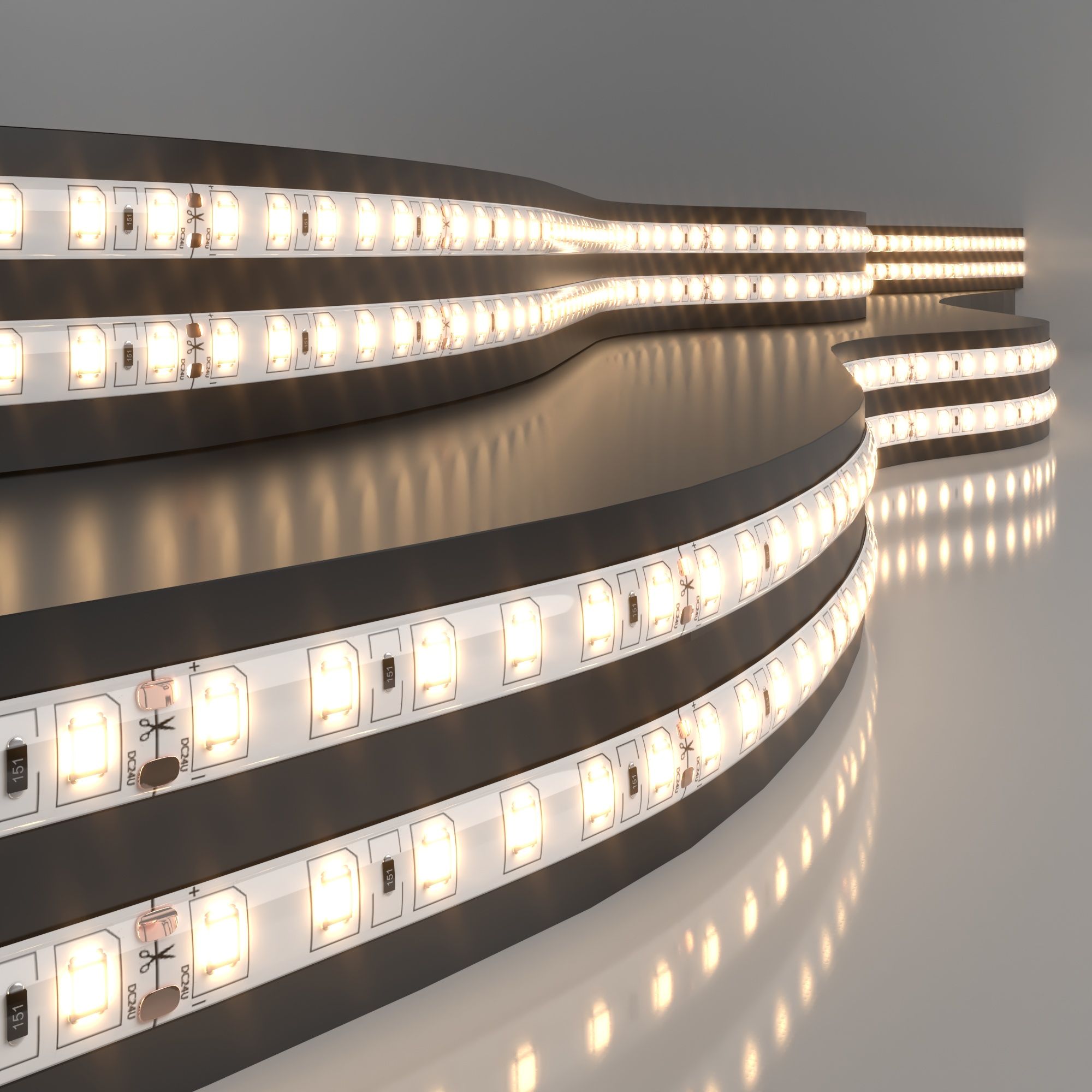 Светодиодная лента Лента светодиодная 24V 9,6W 120Led 2835 IP65 теплый белый, 5м Elektrostandard