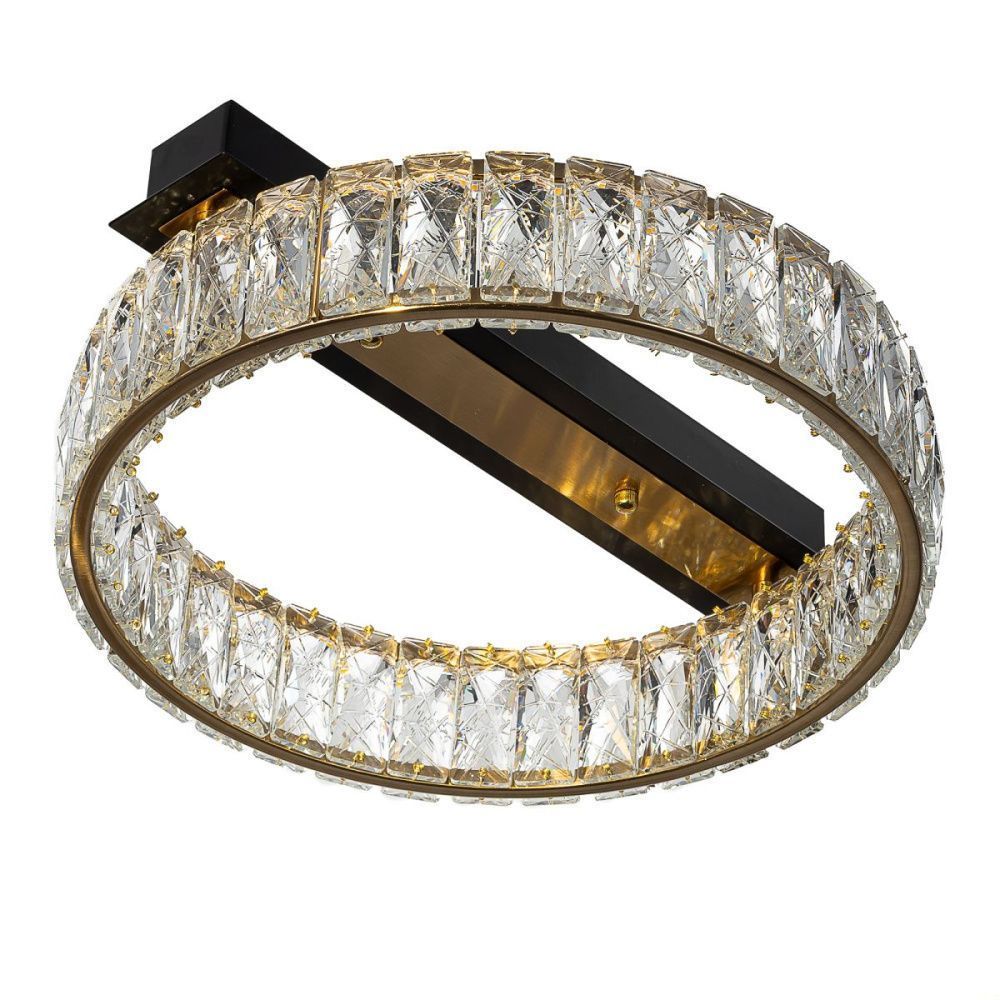 Потолочная люстра 40 см, 16W, 3000K, Citilux Palant CL325142, черный-бронза