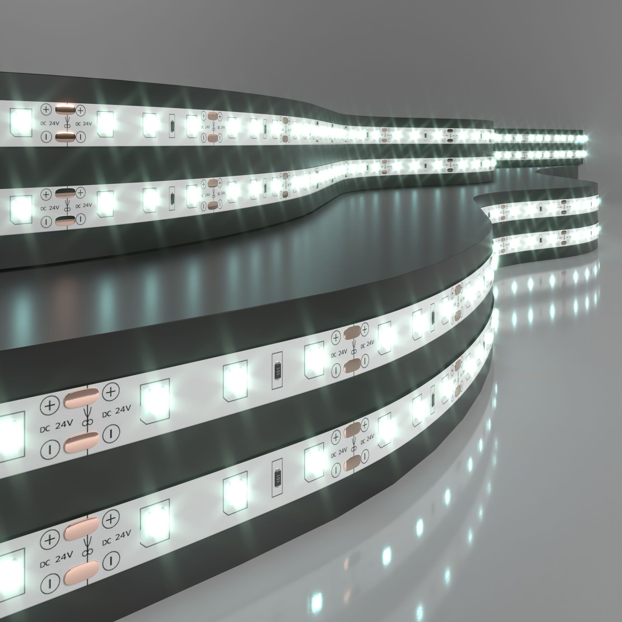 Светодиодная лента Лента светодиодная 24V 4,8W 60Led 2835 IP20 холодный белый, 5м Elektrostandard