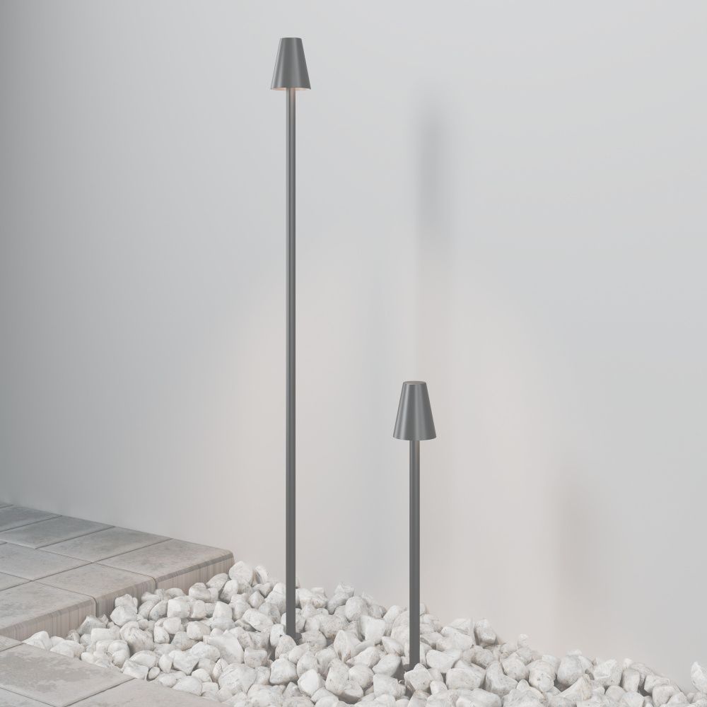 Ландшафтный светильник *4,6*-30 см, *LED*1,5W, 3000K, Maytoni Outdoor Cane O504FL-L1B3K, Матовый Черный