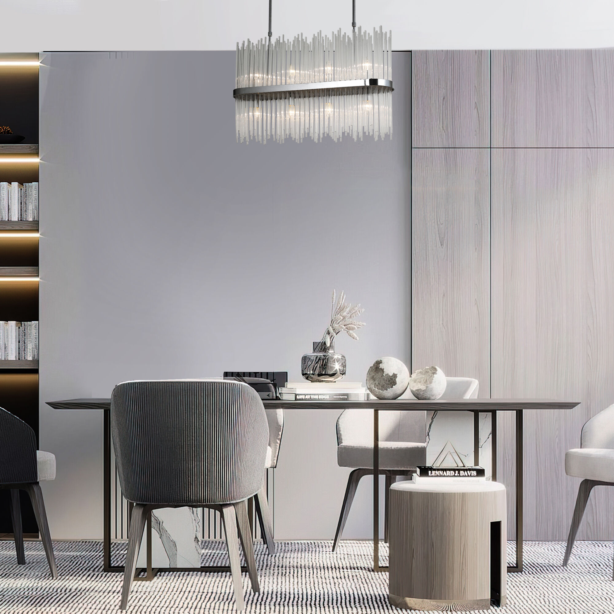 Светильник 80 см, Bogate's 485/8, хром