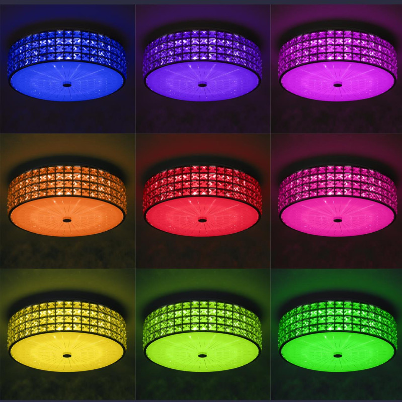 Светильник 41 см, 68W, 3000-5500K, Citilux Портал CL32415G1 LED RGB, хром