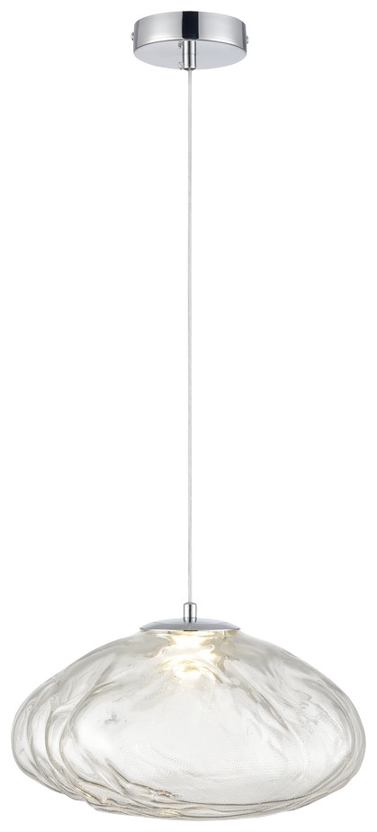 Светильник подвесной Wertmark Isola WE219.02.103, 30*30 см, хром